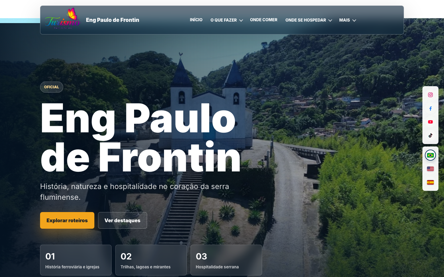 Preview do site Prefeitura de Eng. Paulo de Frontin